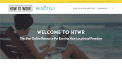 Desktop Screenshot of howtoworkremotely.com