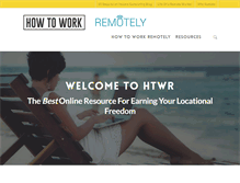 Tablet Screenshot of howtoworkremotely.com